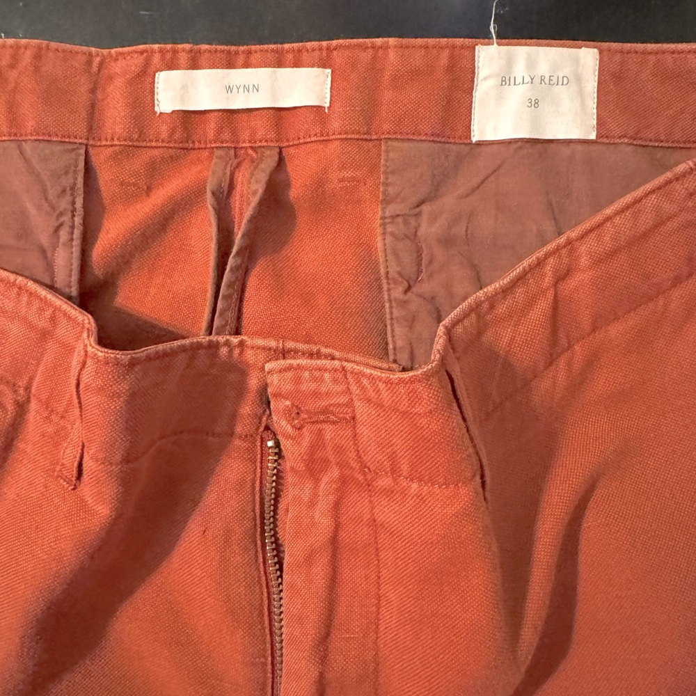 Billy Reid Wynn Chino Shorts, Brick Red, 38